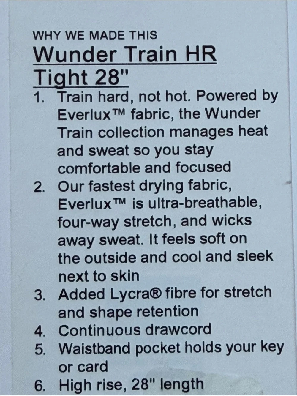 NWT Lululemon Wunder Train HR Leggings - Blue/Pink Marble 28” Sz 4